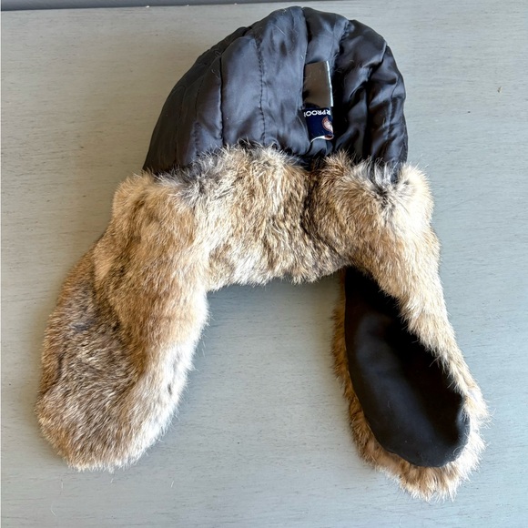 Weatherproof Kids Bomber Tapper Hat Rabbit Fur-Lined Trapper YOUTH Medium - Picture 7 of 12
